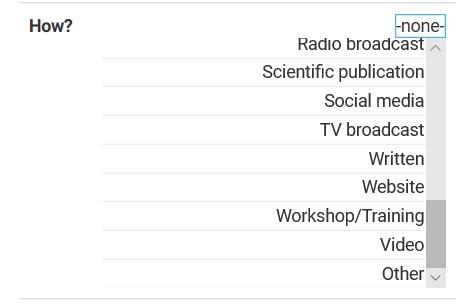 updated dissemination types