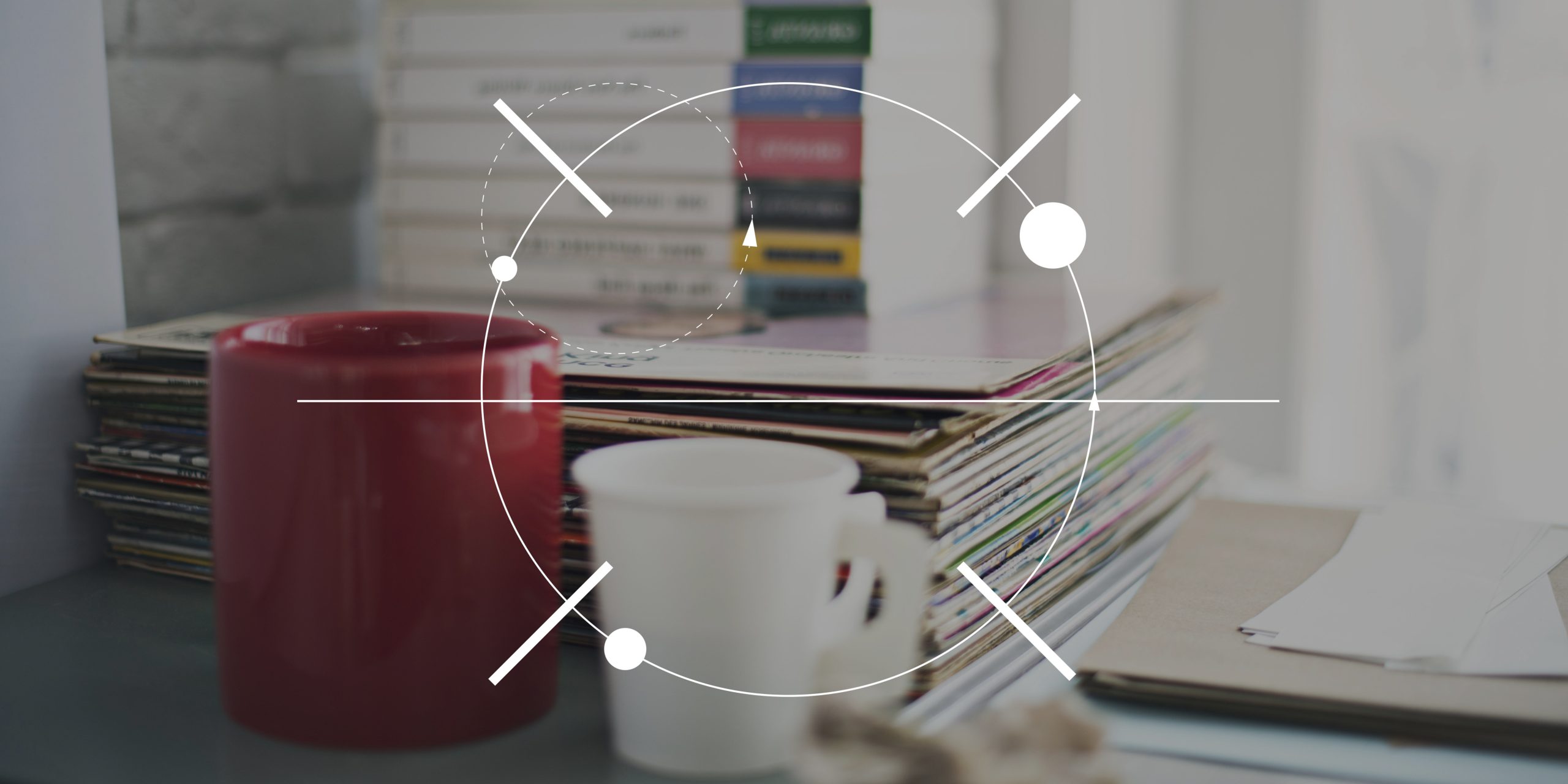 documents and books on the desk