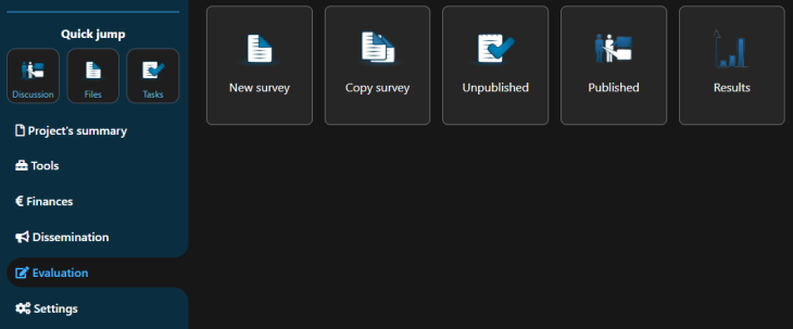 adminproject evaluation bar